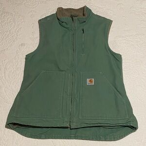 Carhartt Sage Green Canvas Vest